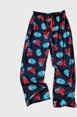 Friday the 13th Jason Voorhees Mens M Pajama Sleep Pants Horror Slasher Lounge